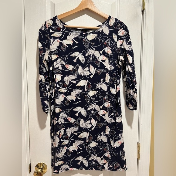 Old Navy Long-sleeve Bird Print Dress, size Small - Picture 1 of 5